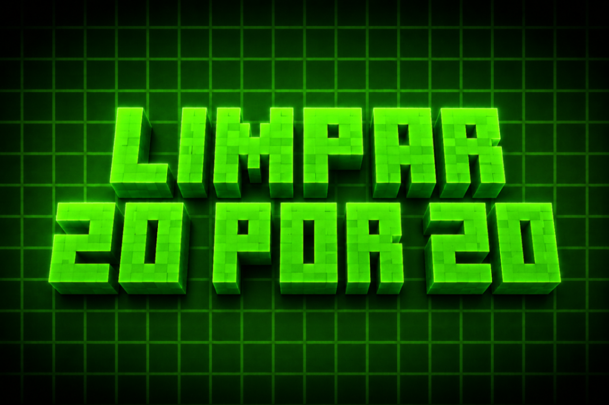 LIMPAR 20 POR 20, COM 10 DE ALTURA.
